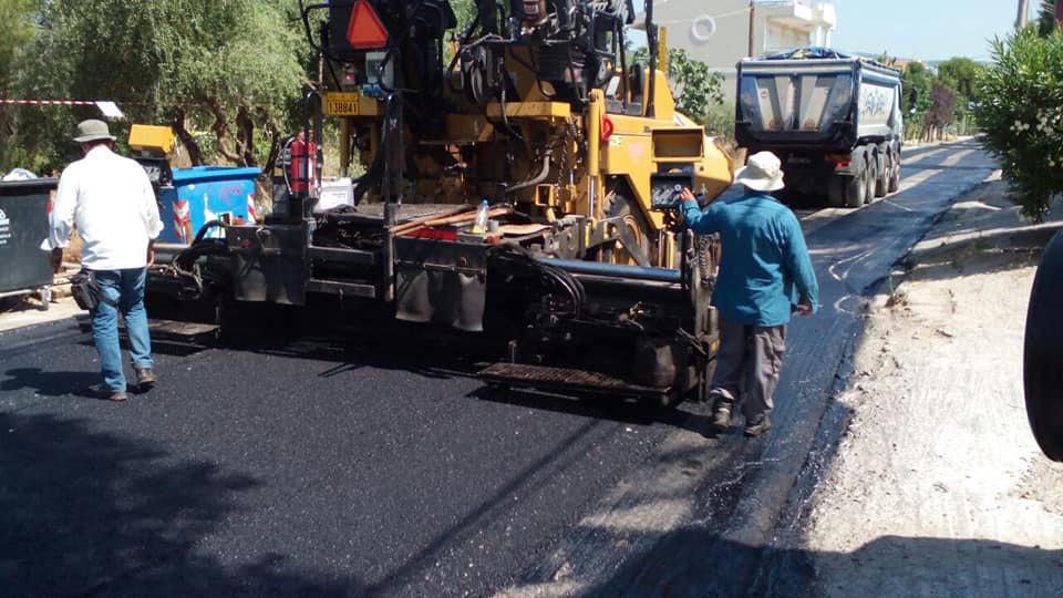 Ασφαλτοστρώνεται ο πολύπαθος κόμβος Χαρ. Τρικούπη & Μπακογιάννη