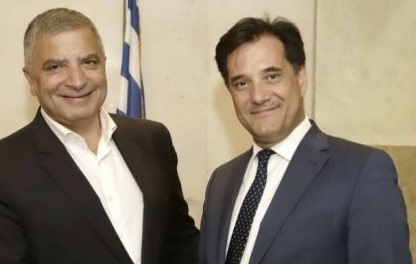 Συνάντηση του νέου Περιφερειάρχη Αττικής Γιώργου  Πατούλη με το νέο υπουργό Ανάπτυξης και Επενδύσεων Άδωνι Γεωργιάδη