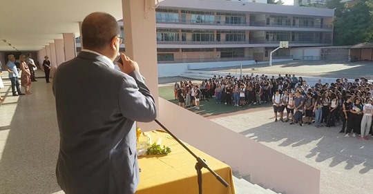 Δήμος Ηρακλείου Αττικής : Ο Δήμαρχος  Νίκος Μπάμπαλος στους αγιασμούς σχολείων