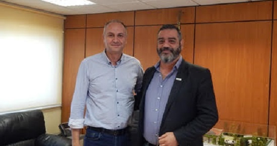 Ο Δήμαρχος Μεταμόρφωσης Στράτος Σαραούδας συναντήθηκε με τον διευθύνοντα σύμβουλο των ΚΤΥΠ ΑΕ.