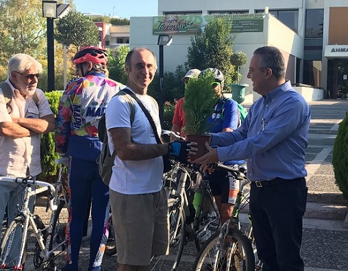 Το δημαρχείο Παπάγου – Χολαργού αφετηρία της ποδηλατοδρομίας για το Κλίμα