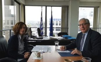 Θεόδωρος Αμπατζόγλου : Συνάντηση εργασίας με την Αντιπεριφερειάρχη Βόρειου Τομέα Αθηνών Λουκία Κεφαλογιάννη.
