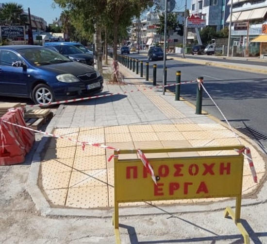 Σε εξέλιξη οι εργασίες αποκατάστασης πεζοδρομίων και διαβάσεων ΑμεΑ στον Δήμο Βριλησσίων
