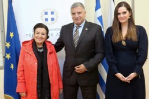 Συνάντηση του Περιφερειάρχη Αττικής Γ. Πατούλη με τη Διευθύντρια της Εθνικής Πινακοθήκης Μαρίνα Λαμπράκη-Πλάκα