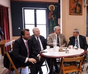 Ο Θεόδωρος Αμπατζόγλουστην  κοπή πίτας του Εξωραϊστικού & Πολιτιστικού Συλλόγου  Αγ Φιλοθέης Αμαρουσίου «Ο Άγιος Γεώργιος».