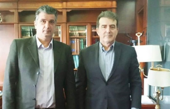 Ο Δήμαρχος Βριλησσίων Ξ. Μανιατογιάννης συναντήθηκε  σήμερα με τον Υπουργού Προστασίας του Πολίτη Μιχάλη Χρυσοχοίδη