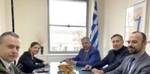 Επίσκεψη του Περιφερειάρχη Αττικής Γ. Πατούλη στην Ελληνική Πρεσβεία στο Λονδίνο - Συνάντηση με τον Έλληνα Πρόξενο Α. Ρίζο