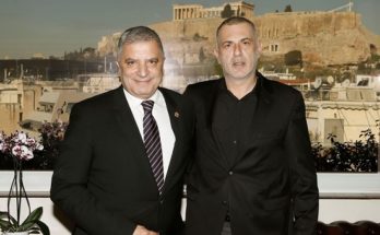 Συνάντηση Γ. Πατούλη με Γ. Μώραλη και τον καλλιτεχνικό Διευθυντή του Δημοτικού Θεάτρου Πειραιά Ν. Διαμαντή