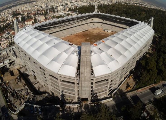 Η «Αγιά Σοφιά» σκεπάστηκε και οι εικόνες από το γήπεδο της ΑΕΚ εντυπωσιάζουν