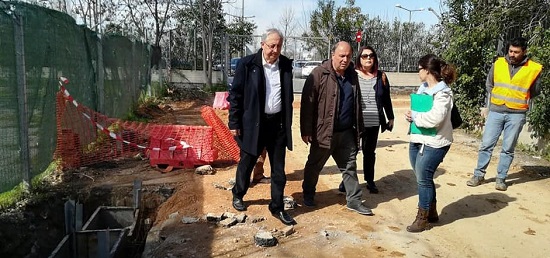 Αυτοψία στα εκτελούμενα έργα στις περιοχές Αγ. Θωμά, Εργατικών Κατοικιών, Κοκκινιάς και Νέου Αμαρουσίου πραγματοποίησε σήμερα ο Δήμαρχος Αμαρουσίου