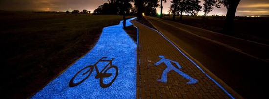 Κατασκεύασαν  ποδηλατόδρομο στη Πολωνία  που φωτίζεται με ηλιακή ενέργεια
