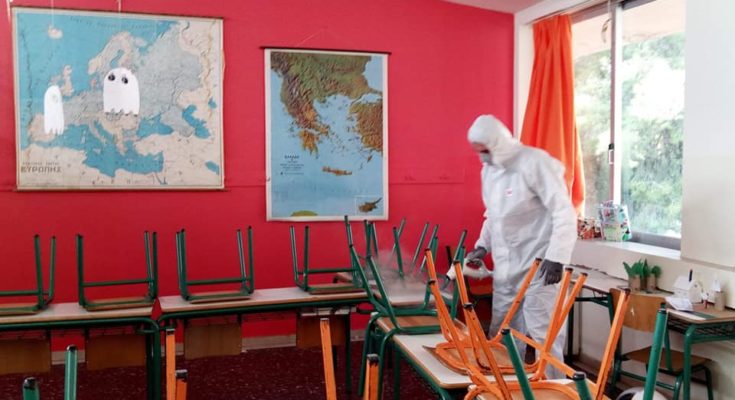 Βριλήσσια: 6η μέρα απολύμανσης αυτή τη φορά για το 2ο Δημοτικό και το 3ο Γυμνάσιο και θα συνεχίζουμε σε όλα τα κτίρια μας