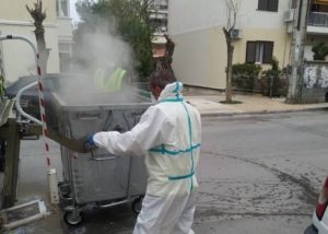 Κηφισιά :Απολύμανση και καθαρισμός κάδων  σε Κάτω Κηφισιά και Νέα Ερυθραία