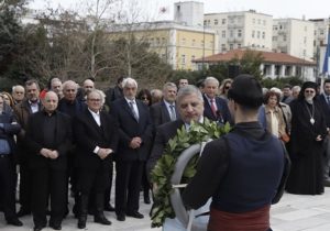 Στην εκδήλωση μνήμης και τιμής για την επέτειο του θανάτου του Εθνάρχη Ελευθερίου Βενιζέλου