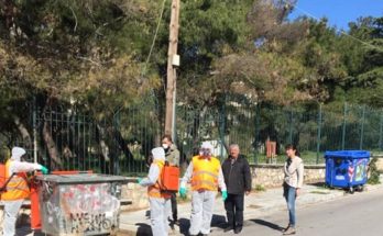 Πεντέλη : Η υπηρεσία της καθαριότητας στην πρώτη γραμμή
