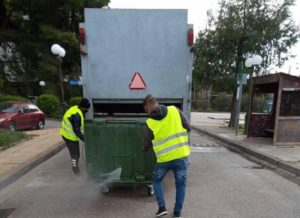 Λυκόβρυση Πεύκη:  Συνεχίζεται το πρόγραμμα απολύμανσης κοινοχρήστων χώρων, δομών, εγκαταστάσεων και κάδων απορριμμάτων του Δήμου