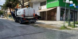 Λυκόβρυση Πεύκη:  Σε κοινόχρηστους χώρους , εκκλησίες , δρόμους και κάδους  απορριμμάτων του Δήμου συνεχίζεται το πρόγραμμα απολύμανσης