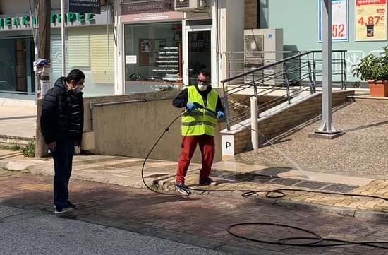 Λυκόβρυση Πεύκη:  Σε κοινόχρηστους χώρους , εκκλησίες , δρόμους και κάδους  απορριμμάτων του Δήμου συνεχίζεται το πρόγραμμα απολύμανσης