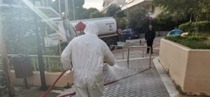 Βριλήσσια : Συνεχίζουν οι απολυμάνσεις , καθαρισμοί και οι ψεκασμοί σε φρεάτια, κάδους,  γωνιές , δρόμους  του Δήμου