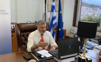 Σύσκεψη μέσω τηλεδιάσκεψης του Περιφερειάρχη Αττικής Γ. Πατούλη με τους χωρικούς και θεματικούς Αντιπεριφερειάρχες καθώς και Εντεταλμένους Περιφερειακούς Συμβούλους