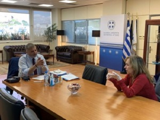 Συνάντηση του Περιφερειάρχη Αττικής Γ. Πατούλη με την Πρόεδρο του Συλλόγου Ελλήνων Κοινωνιολόγων (ΣΕΚ) Ε. Τσαπατσάρη