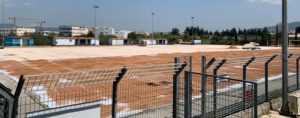 Πεύκη Λυκόβρυση : Ανακατασκευή του αγωνιστικού χώρου  γηπέδου ποδοσφαίρου  διαδημοτικό αθλητικό  κέντρο  Λυκόβρυσης Μεταμόρφωσης