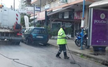 Πεύκη Λυκόβρυση: Καθημερινές απολυμάνσεις και πλύσεις κάδων από τον Δήμο