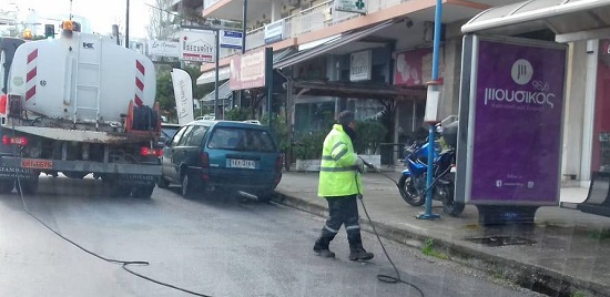 Πεύκη Λυκόβρυση:  Καθημερινές απολυμάνσεις και πλύσεις κάδων από τον Δήμο