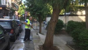 Αθήνα : Σήμερα τα συνεργεία του Δήμου καθάρισαν την περιοχή του Νέου Κόσμου