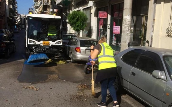 Αθήνα : Σήμερα τα συνεργεία του Δήμου καθάρισαν την περιοχή του Νέου Κόσμου