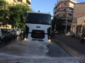 Αθήνα : Σήμερα τα συνεργεία του Δήμου καθάρισαν την περιοχή του Νέου Κόσμου