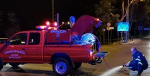 Βριλήσσια: Τα μεσάνυχτα στην οδό Λ. Πεντέλης και Αναπαύσεως είχαμε  τροχαίο ατύχημα με μοτοσικλέτα