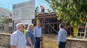 Παπάγου Χολαργός : Επίσκεψη του Δημάρχου στο εργοτάξιο του υπό ανέγερση κτιρίου που θα στεγάσει το πολυιατρείο και το (ΚΑΠΗ) στην Κοινότητα Παπάγου
