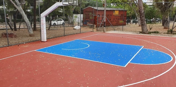 Χαλάνδρι: Ολοκληρώθηκε η ανακατασκευή του γηπέδου μπάσκετ στο πάρκο του Συνοικισμού
