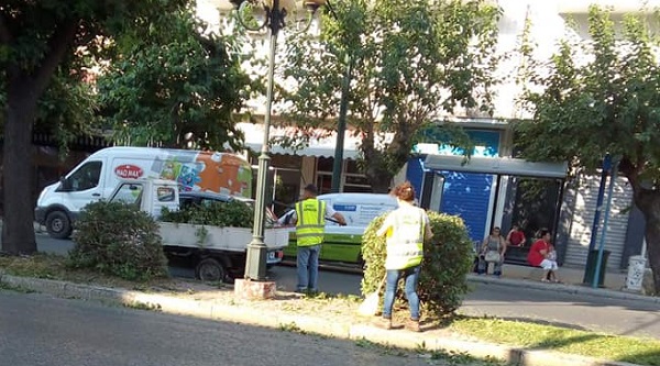 Αθήνα :Επεμβάσεις της υπηρεσίας πρασίνου του Δήμου  στην λεωφόρο  Λένορμαν και στον Λόφο Κολωνού