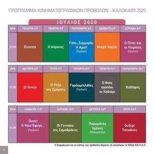 Λυκόβρυση Πεύκη:  Βραδιές κινηματογραφικών  προβόλων  στο θεατράκι του Πολυχώρου της Λυκόβρυσης