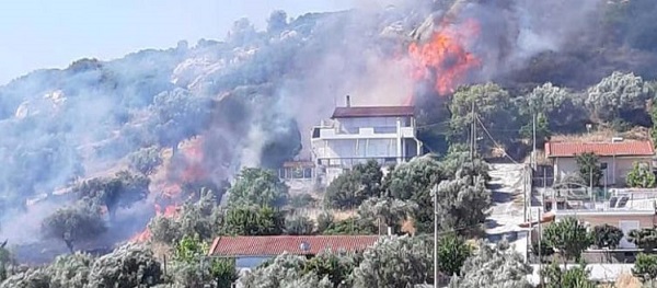 Πικέρμι Ραφήνα : Φωτιά στο Πικέρμι στα σύνορα με Σπάτα