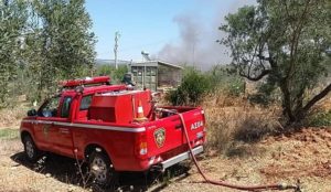 Άγιος Στέφανος: Πυρκαγιά σε μονάδα φωτοβολταϊκών