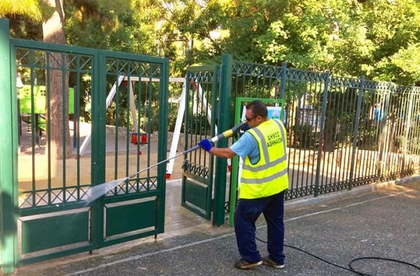 Αθήνα: Συνεχίζονται οι επιχειρήσεις καθαριότητας και αποκατάστασης σε κάθε γειτονιά της  Αθήνας  –  Σήμερα στην Ακαδημία Πλάτωνος
