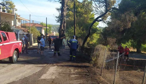 Μεγάλη φωτιά χθες το απόγευμα στην θέση Πλάκα Δηλεσίου