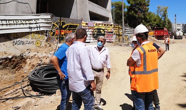 Νέα Φιλαδέλφεια Νέα Χαλκηδόνα:  Επίσκεψη του Δημάρχου στο εργοτάξιο  κατασκευής της υπογειοποίησης των οδών Π. Κωνσταντίνου και Φωκών