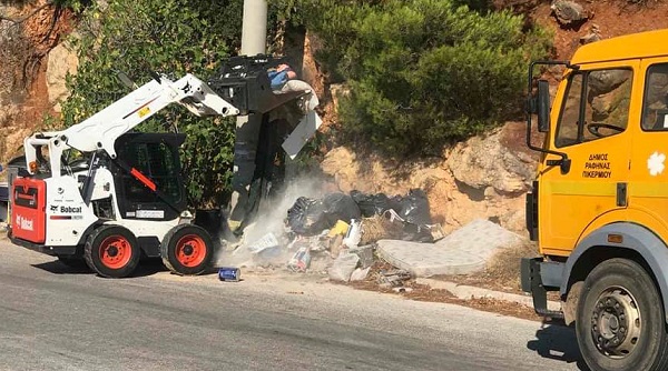 Ραφήνα Πικέρμι:  Καθαρισμοί μπαζών και άλλων ογκωδών στην οδό Δωριέων στο  Ντράφι