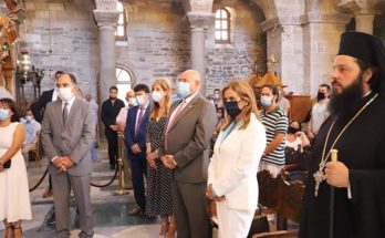 Η Υφυπουργός Υγείας Ζωή Ράπτη εκπροσώπησε την Κυβέρνηση στην Πάρο, στις εορταστικές εκδηλώσεις της Εκατονταπυλιανής Παναγιάς