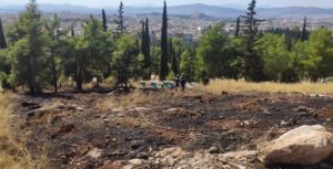 ΣΠΑΥ:  Χθες πυρκαγιά στον Υμηττό στην περιοχή του Βύρωνα στον λόφο Αράπη