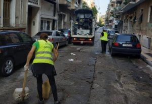 Αθήνα: Συνεχίζονται οι επιχειρήσεις καθαριότητας και αποκατάστασης σε κάθε γειτονιά της  Αθήνας -  Σήμερα στην περιοχή της  Κυψέλης6ης Δ.Κ. Αθήνας