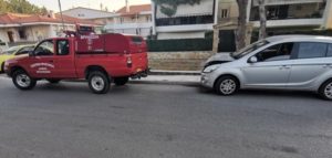 Βριλήσσια : Σύγκρουση με δυο αυτοκίνητα στην οδό Κισσάβου και Μητροπούλου