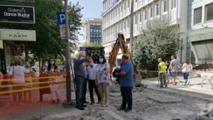Μαρούσι : Αυτοψία Δήμαρχου στο έργο ανακατασκευής οδοστρώματος επί της οδού Δ. Ράλλη