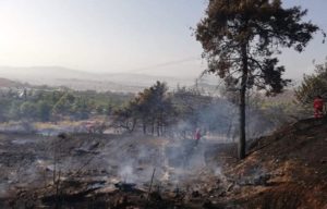 ΣΠΑΥ : Η  πυρκαγιά στον Υμηττό στην περιοχή του Βύρωνα τέθηκε υπό μερικό έλεγχο