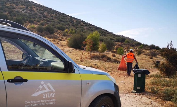 ΣΠΑΥ : Σήμερα τέθηκε σε εφαρμογή από τον σύνδεσμο  ένα νέο μεγάλο σχέδιο  καθαρισμού και φροντίδας του Υμηττού