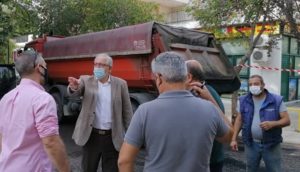 Μαρούσι: Αυτοψία του Δήμαρχου στα έργα ασφαλτοστρώσεων στις οδούς Μαραθωνοδρόμου και Άνθιμου Γαζή και επισκευής πεζοδρόμου στην Ιερέως Δούση